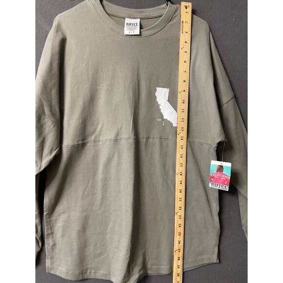 Royce Brand Gray Crew Neck Tee Long Sleeves S Arizona EST 1912 Thumb Hole NWT - Picture 7 of 10